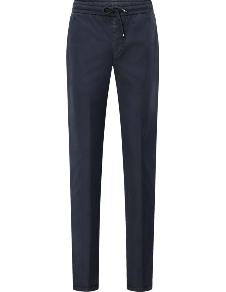 MASON'S Pantalón chino jogger elástico azul marino