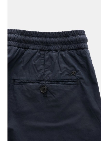 MASON'S Pantalón chino jogger elástico azul marino