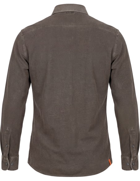 RRD camisa micro piqué tecno wash tabaco espalda