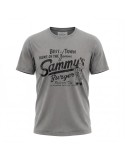 BOWERY Camiseta Sammy's Burguer gris lavado