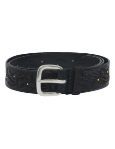 ORCIANI Cinturon piel con relieve lagarto abrochado