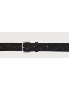 ORCIANI Cinturon piel con relieve lagarto abrochado 2