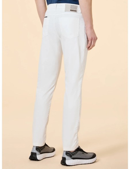 RRD pantalón blanco óptico Marina Chalk vaquero blanco elástico puesto parte trasera