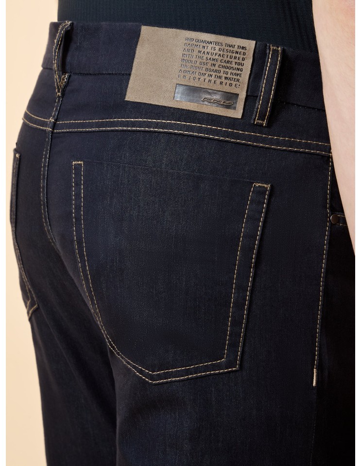 RRD pantalón active jeans azul Marina Chalk detalle parche