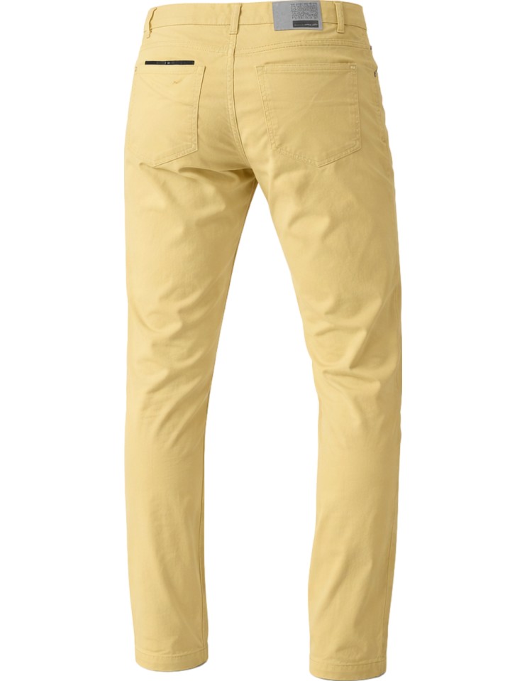 RRD pantalón Marina Chalk  amarillo vista trasera en maniqui invisible
