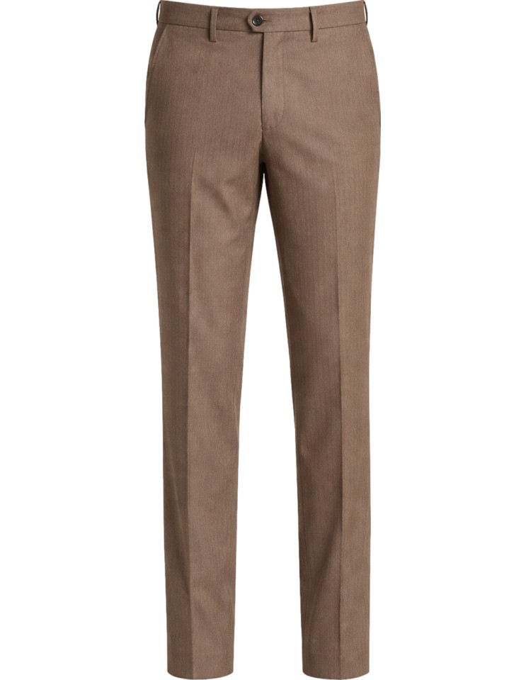 Mason's pantalón Torino Style en espiga marrón