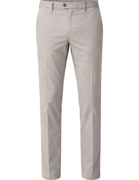 MASON'S Pantalón chino Torino Flex en algodón strech gris vista frontal maniqui invisible