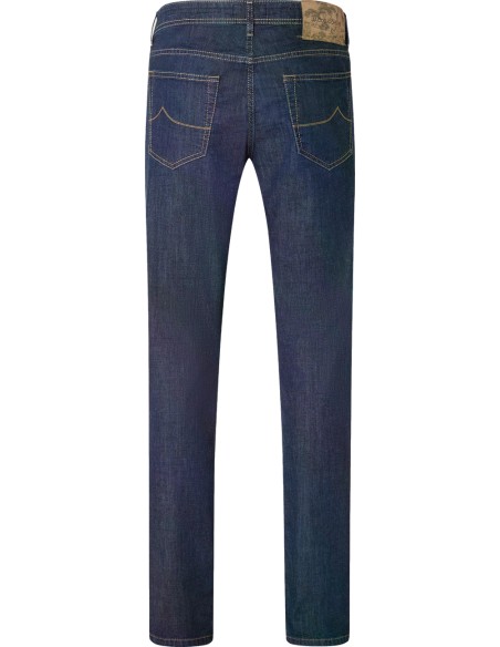 JACOB COHËN Vaqueros azul oscuro elásticos super ligeros Sabana vista trasera