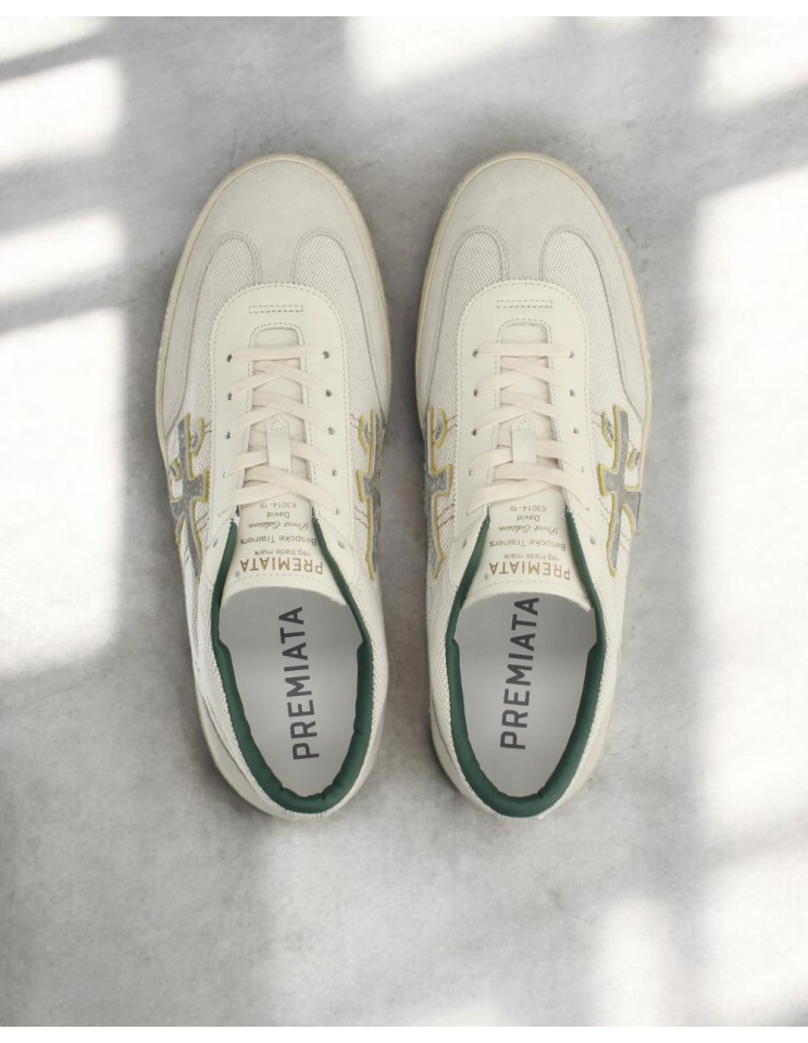 PREMIATA David 8095 canvas blanco vista desde arriba