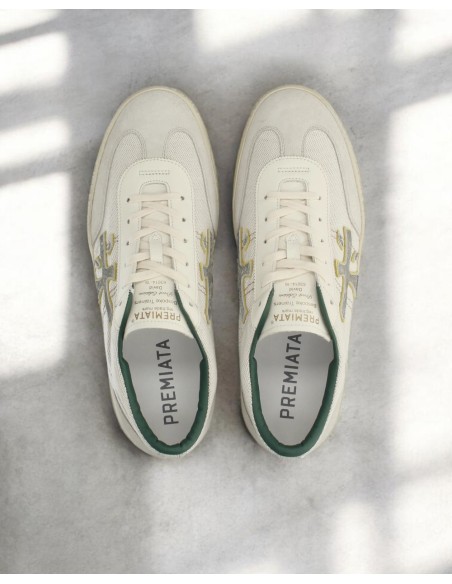 PREMIATA David 8095 canvas blanco vista desde arriba