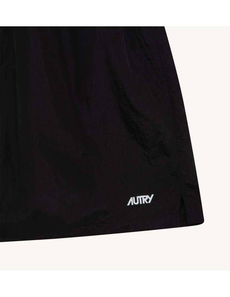 AUTRY Pantalón corto-bañador en nailon color negro
