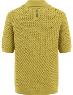 Chaqueta punto abierto manga corta amarillo - MasQ 2