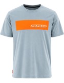 Camiseta azul claro logo naranja de manga corta - RRD