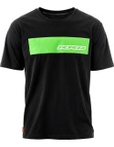 Camiseta negra logo verde manga corta - RRD