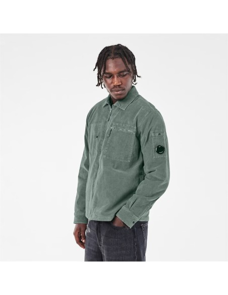 Sobrecamisa de pana Verde MetalGun - C.P. COMPANY