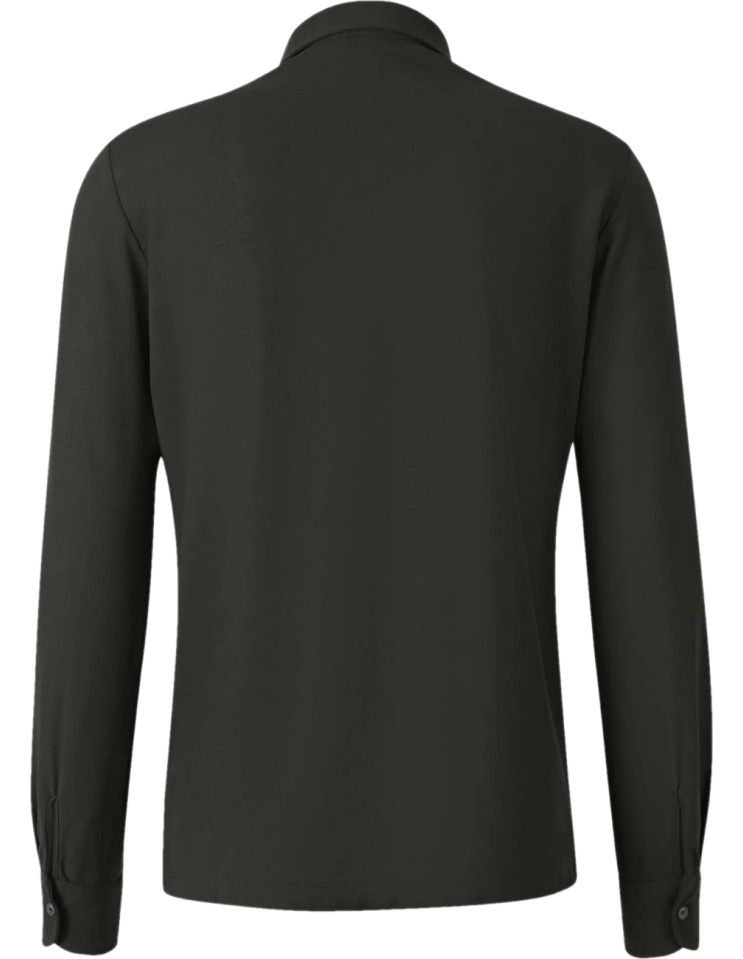 Camisa manga larga IceCotton verde - Zanone- Slowear