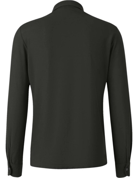Camisa manga larga IceCotton verde - Zanone- Slowear