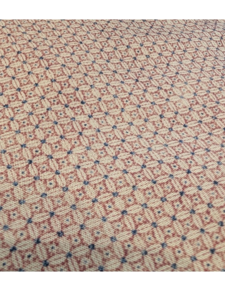 Camisa micro dibujo tono rosado- Mazzarelli detalle tejido