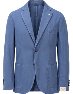 Chaqueta de algodón azul de LBM 1911 vista frontal
