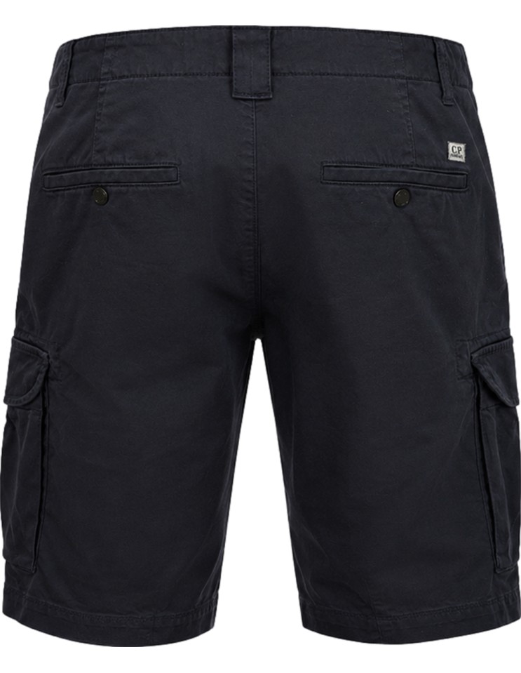 C.P. Company bermudas cargo saten strech azul marino con lente parte trasera