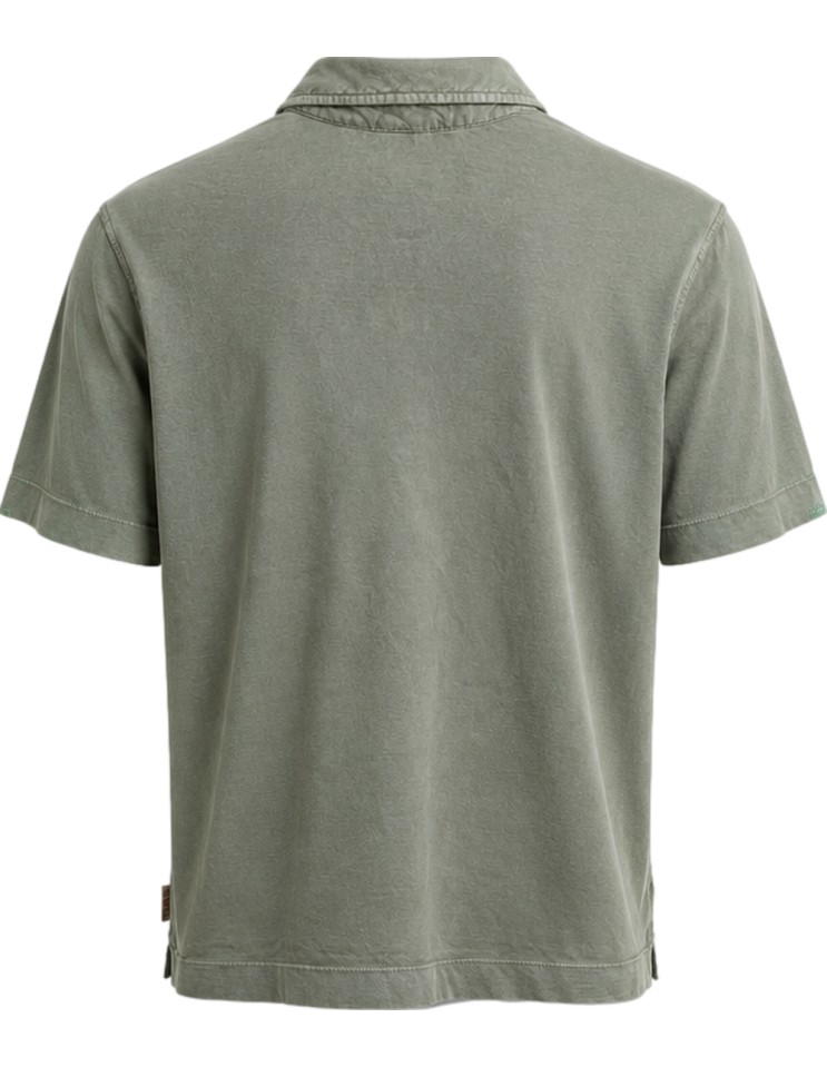 Polo verde militar con bolsillo en tejido camiseta - Bob | Ego Madrid