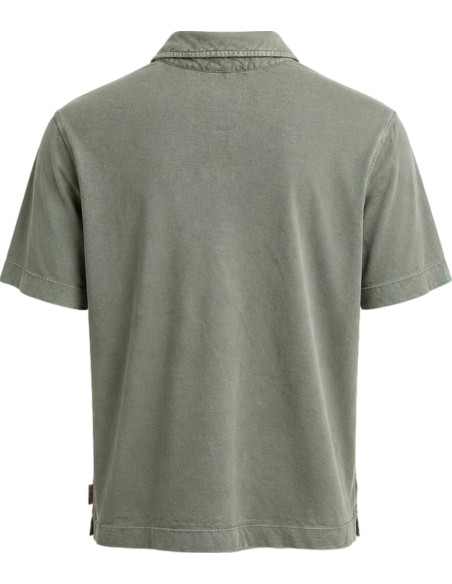 Polo verde militar con bolsillo en tejido camiseta - Bob | Ego Madrid