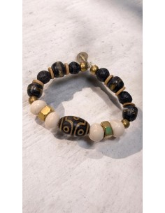 Pulsera modelo ÉBANO elementos naturales – Edición Limitada