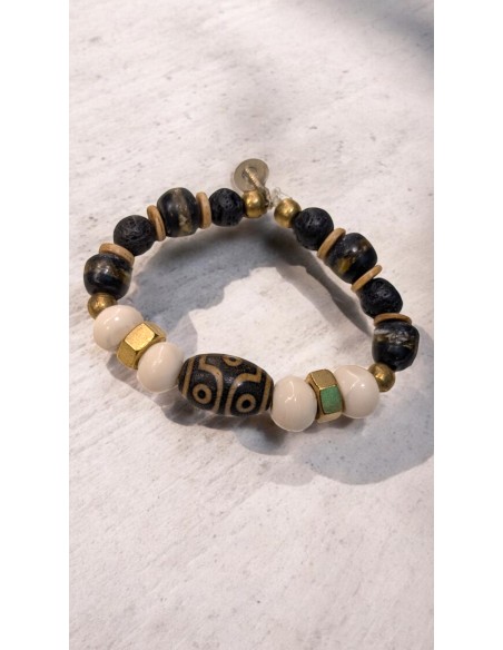 Pulsera modelo ÉBANO elementos naturales – Edición Limitada