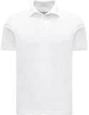 Fedeli polo Zero Algodón Giza orgánico manga corta blanco