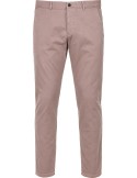 Incotex Pantalón ajustado en gabardina elástica de algodón 4 estaciones rosa claro - Slowear