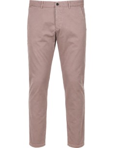 Incotex Pantalón gabardina elástica 4 estaciones rosa claro - Slowear vista frontal