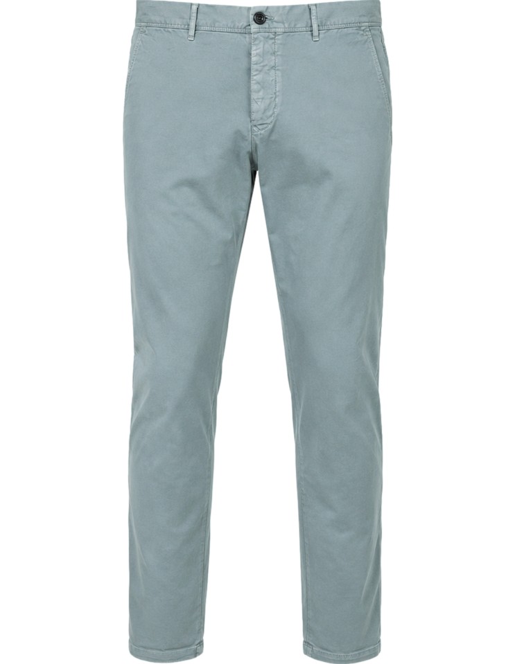Incotex Pantalón gabardina elástica 4 estaciones aqua - Slowear vista frontal