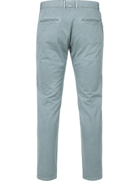 Incotex Pantalón gabardina elástica 4 estaciones aqua - Slowear vista trasera