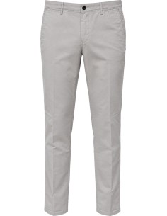 Slowear pantalón Summer saten elástico gris claro - Incotex