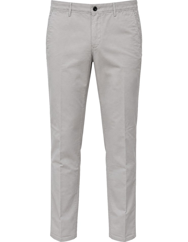 Slowear pantalón Summer saten elástico gris claro - Incotex