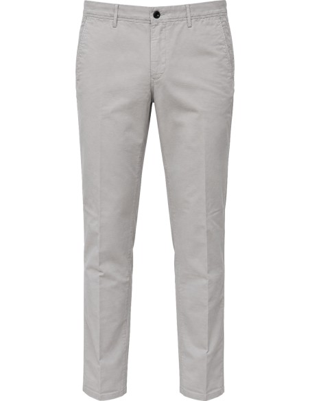 Slowear pantalón Summer saten elástico gris claro - Incotex