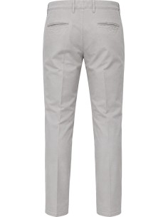 Slowear pantalón Summer saten elástico gris claro - Incotex 2