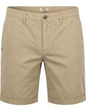 Bermudas en algodón y lino estilo chino en color beige arena - 40Weft