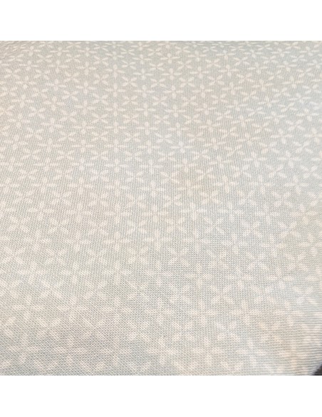 Camisa Sean Panamino Voile verde claro algodón estampado ditsy - Fedeli detalle tejido