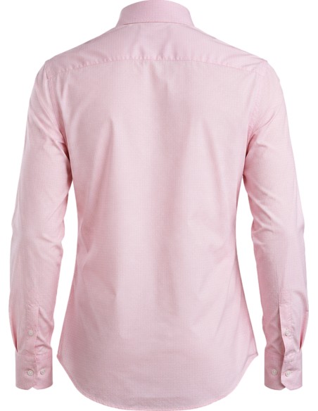 Camisa Sean Panamino Voile rosa claro algodón estampado ditsy - Fedeli
