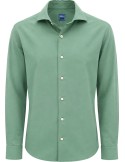 Camisa Sean Panamino tejido voile de algodón color verde menta - Fedeli