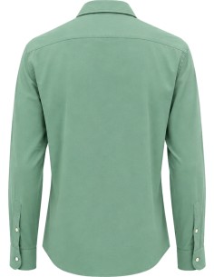 Camisa Sean Panamino tejido voile de algodón color verde menta - Fedeli 2