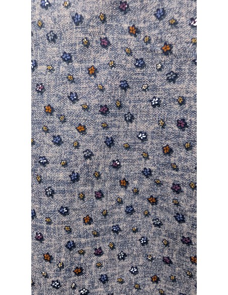 Camisa algodón doble estampado - Altemflower detalle tejido y estampado