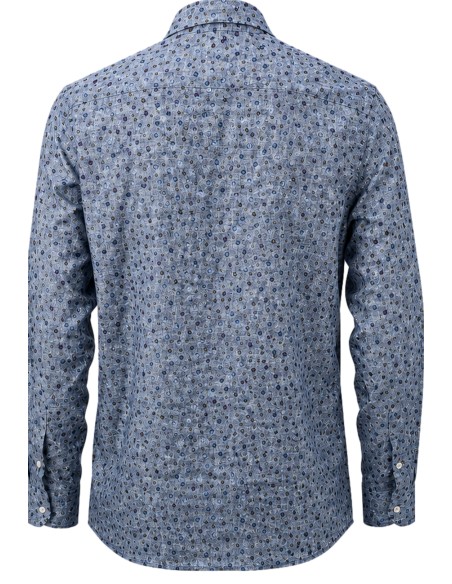 Camisa algodón doble estampado - Altemflower vista espalda