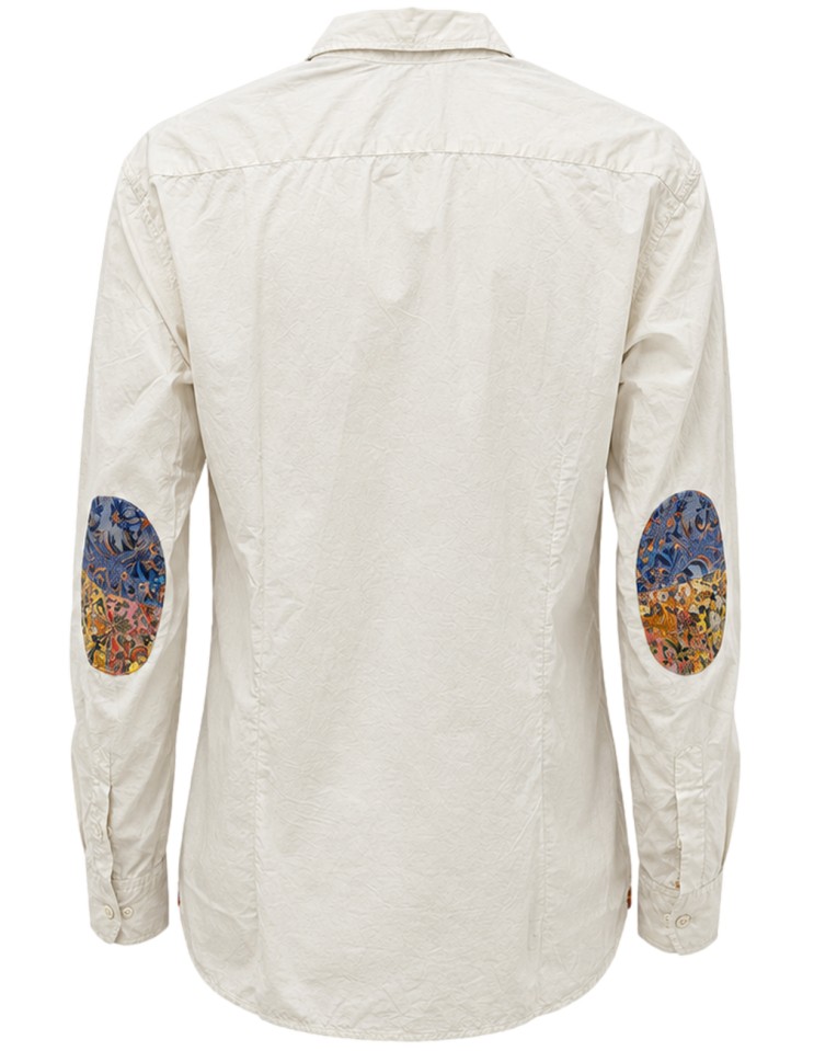 Ego Camisa ajustada blanco roto dirty con coderas - Bob vista espalda con coderas