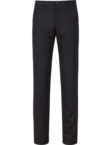 Pantalón Jacob Cohën gris lana fría media cinturilla fruncida - Jacob Cohën vista frontal