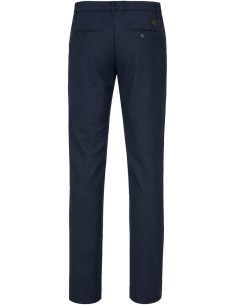 Pantalón azul lana fría media cinturilla fruncida - Jacob Cohën vista frontal 2