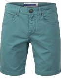 Jacob Cohën Bermudas modelo Nicolás gabardina de algodón elástico azul agua marina