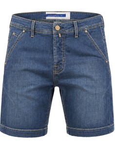 Jacob Cohën bermudas Lou tejido vaquero elástico muy fino lavado medio vista frontal