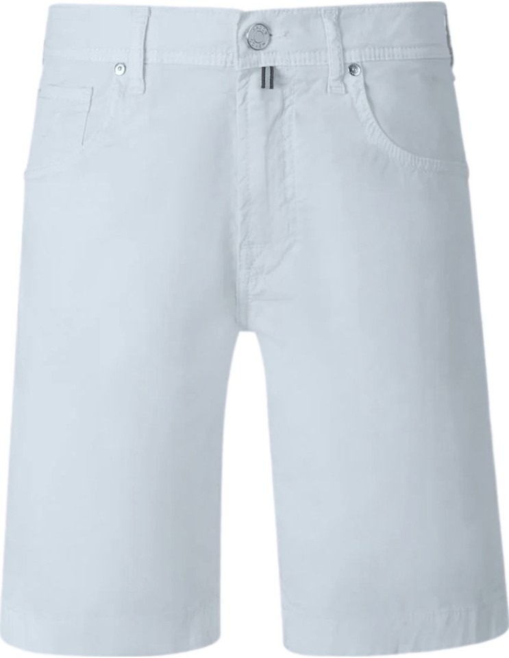 Jacob Cohën Bermudas modelo Nicolás gabardina de algodón elástico azul claro vista frontal